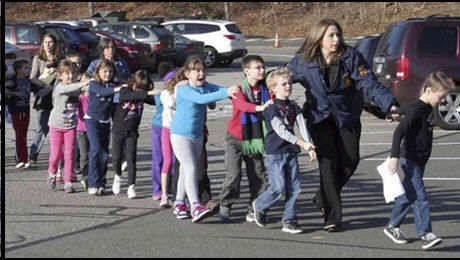 Evacuating children